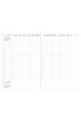 MARK'S 2024-2025 COLORS B6 Weekly Vertical Planner