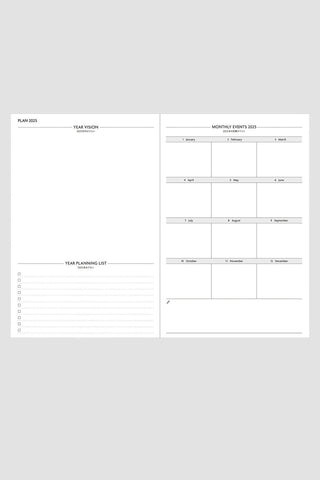 MARK'S 2025 EDiT B6 Page-A-Day Planner Refill