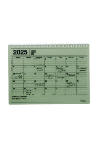 MARK'S 2025 Notebook Calendar B5 Medium