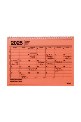 MARK'S 2025 Notebook Calendar B5 Medium