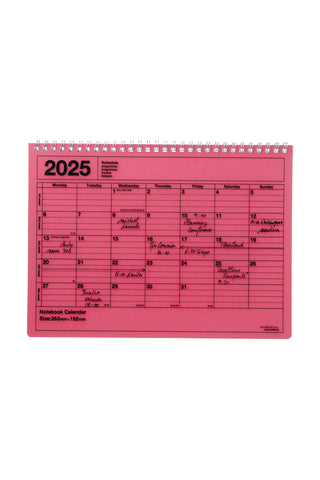 MARK'S 2025 Notebook Calendar B5 Medium