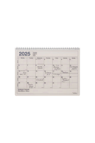 MARK'S 2025 Notebook Calendar B6 Small