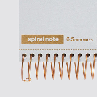 Maruman BASIC A5 Spiral Ring Notebook 6.5mm Ruled Black
