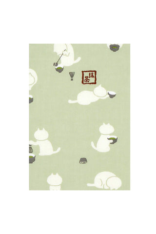 Matcha Cat Tenugui
