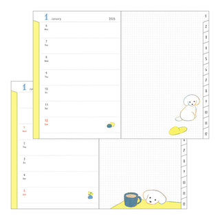 Midori 2025 B6 Weekly + Memo Planner Natsumi Dog