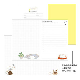 Midori 2025 B6 Weekly + Memo Planner Natsumi Dog