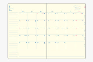 Midori 2025 Daylight B6 Weekly Vertical Planner