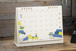 Midori 2025 Fluffy Dog Desk Calendar