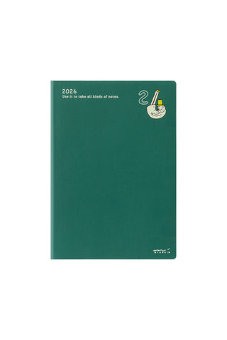 Midori 2026 B6 Ojisan Weekly + Memo Planner