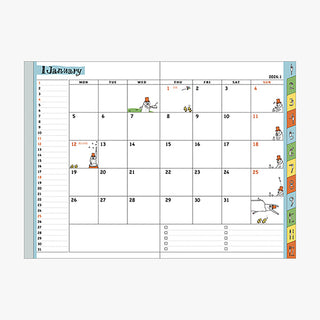 Midori 2026 B6 Ojisan Weekly + Memo Planner