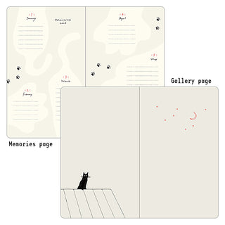 Midori 2026 Cat B6 Monthly Block + Weekly Diary Planner Grey