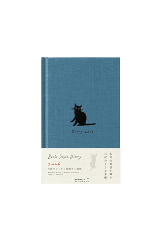 Midori 2026 Cat B6 Monthly Block + Weekly Diary Planner Navy