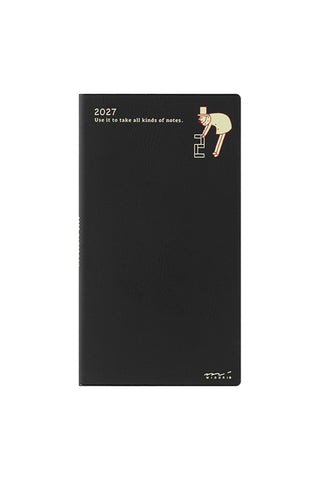 Midori 2027 B6 Slim Ojisan Monthly Planner