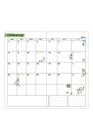 Midori 2027 B6 Slim Ojisan Monthly Planner