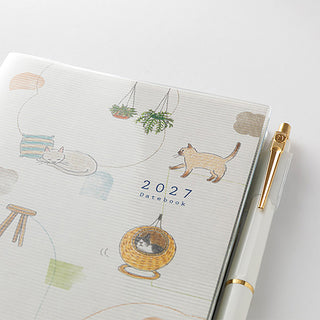 Midori 2027 B6 Weekly + Memo Planner Sayo Koizumi Cats