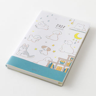 Midori 2027 B6 Weekly + Memo Planner Teraoka Natsumi Dogs