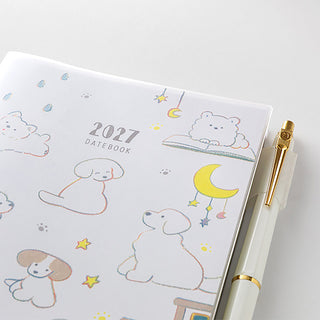 Midori 2027 B6 Weekly + Memo Planner Teraoka Natsumi Dogs