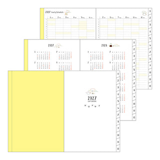 Midori 2027 B6 Weekly + Memo Planner Teraoka Natsumi Dogs