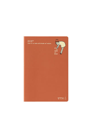 Midori 2027 B7 Ojisan Monthly Planner