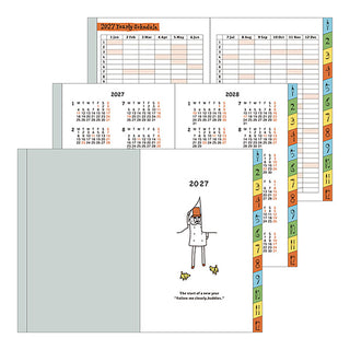 Midori 2027 B7 Ojisan Monthly Planner