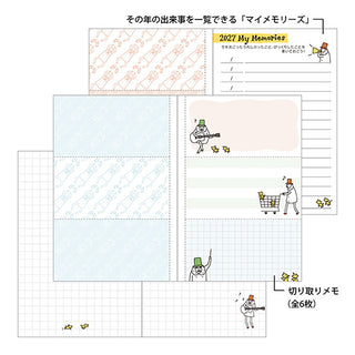 Midori 2027 B7 Ojisan Monthly Planner
