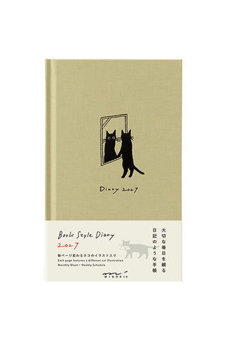 Midori 2027 Cat B6 Monthly Block + Weekly Diary Planner Beige