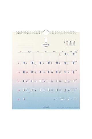 Midori 2027 Gradient Wall Calendar