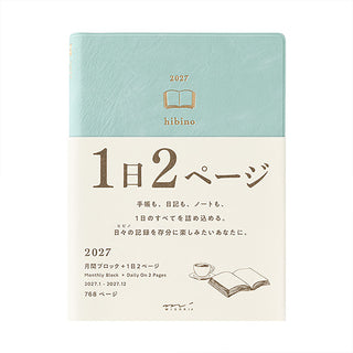 Midori 2027 Hibino A6 Two-Page-A-Day Planner
