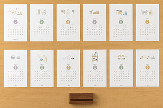 Midori 2027 Sayo Koizumi Cats Stand Calendar