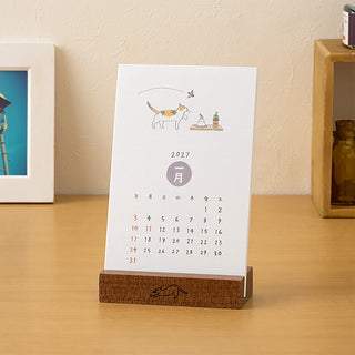 Midori 2027 Sayo Koizumi Cats Stand Calendar