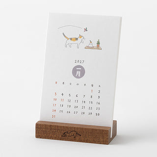 Midori 2027 Sayo Koizumi Cats Stand Calendar
