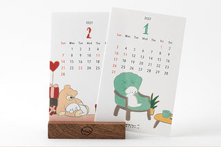 Midori 2027 Teraoka Natsumi Dogs Stand Calendar