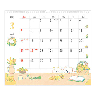 Midori 2027 Teraoka Natsumi Dogs Wall Calendar