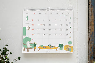 Midori 2027 Teraoka Natsumi Dogs Wall Calendar