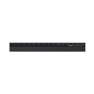 Midori Aluminum 15cm Ruler Black