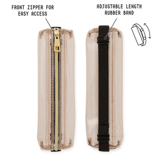 Midori Book Band Transparent Pen Case