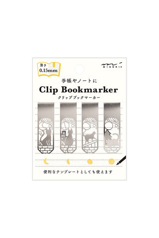 Midori Cat & Moon Bookmark Clips