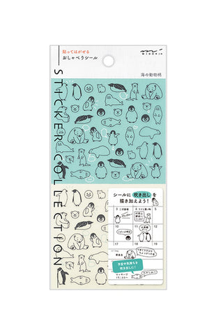Midori Chat Sea Creature Planner Stickers