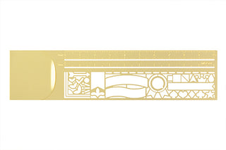 Midori Chiratto Clip Ruler Decorative Pattern