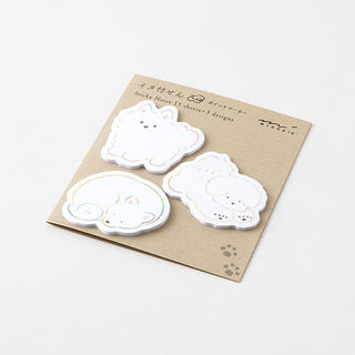 Midori Die-Cut Sticky Notes Small Natsumi Dogs