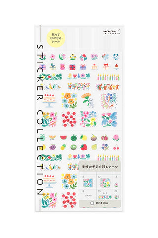 Midori Floral Pattern Planner Stickers