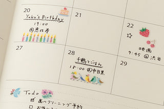 Midori Floral Pattern Planner Stickers