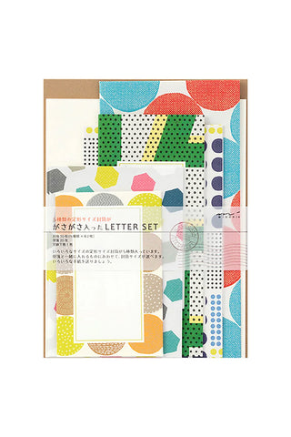 Midori Gasa Gasa Letter Set Green