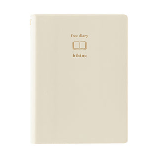 Ivory free diary hibino on a white background