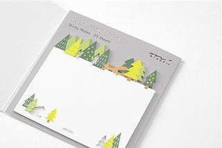 Midori Katanuki Sticky Notes Forest