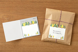 Midori Katanuki Sticky Notes Forest