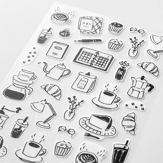 Midori Layering Washi Stickers Cafe