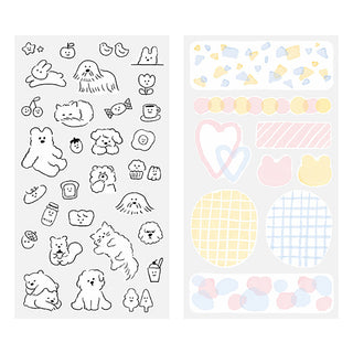 Midori Layering Washi Stickers Cute Motif