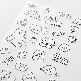 Midori Layering Washi Stickers Cute Motif