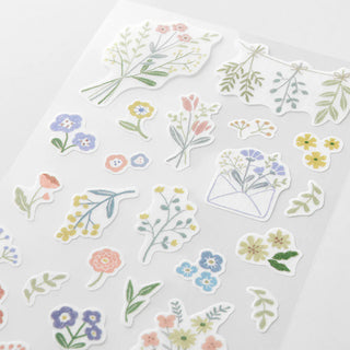 Midori Layering Washi Stickers Flowers